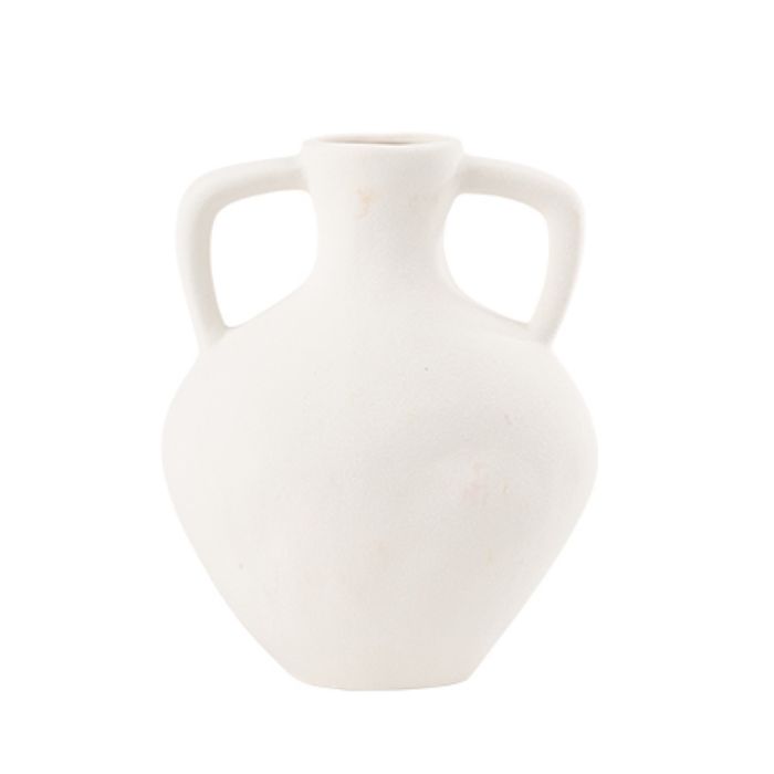 VASE EIGER GRES BLANC