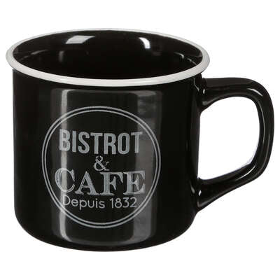 MUG BISTROT NOIR 42CL