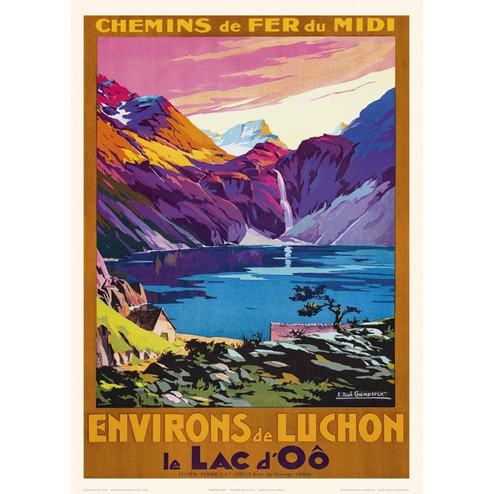 AFFICHE LE LAC D'Oô N°404 ÉDITION FRICKER 50X70