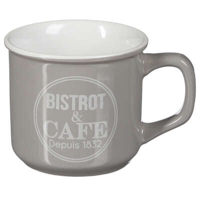 MUG BISTROT GRIS 42CL