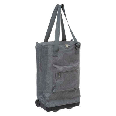 SAC SHOPPING ROULANT GRIS