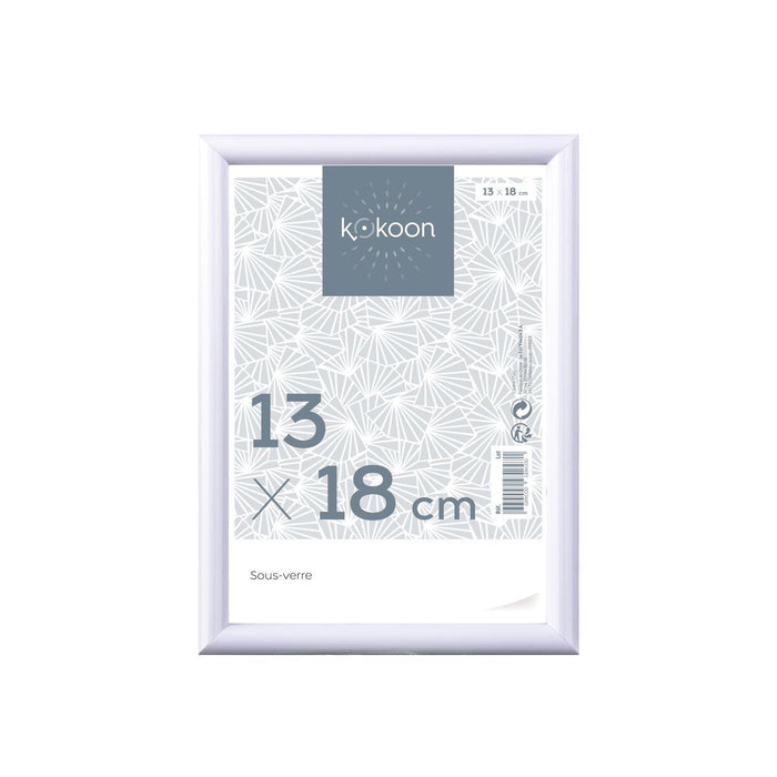 CADRE PVC BLANC 13X18CM