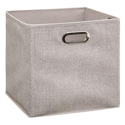 BOITE À RANGEMENTS BEIGE CHINÉ 31X31