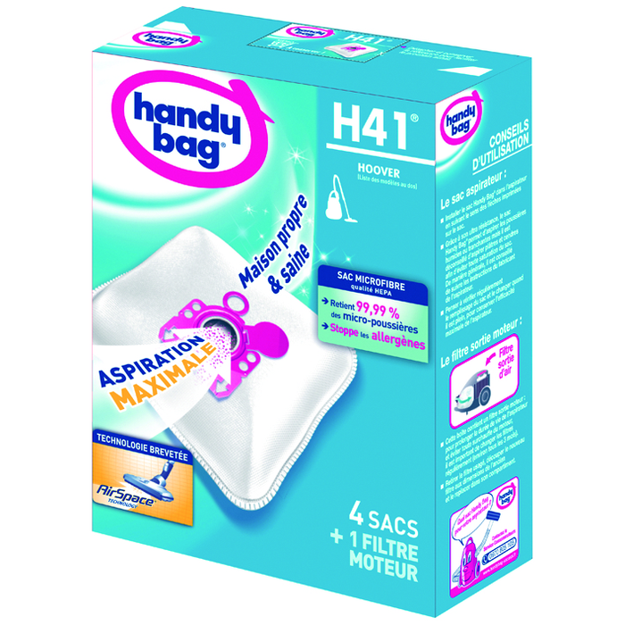 SAC ASPIRATEUR HANDY BAG H41 x4