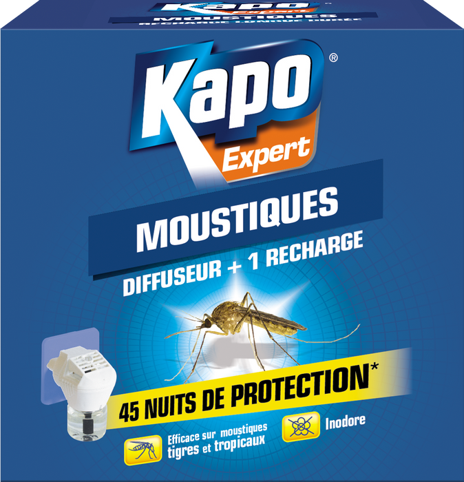 DIFFUSEUR ELECTRIQUE MOUSTIQUE KAPO + RECHARGE