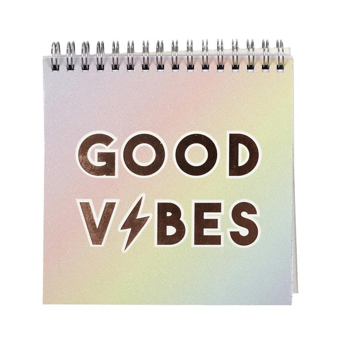 CARNET SPIRALE GOOD VIBES 15.5X15