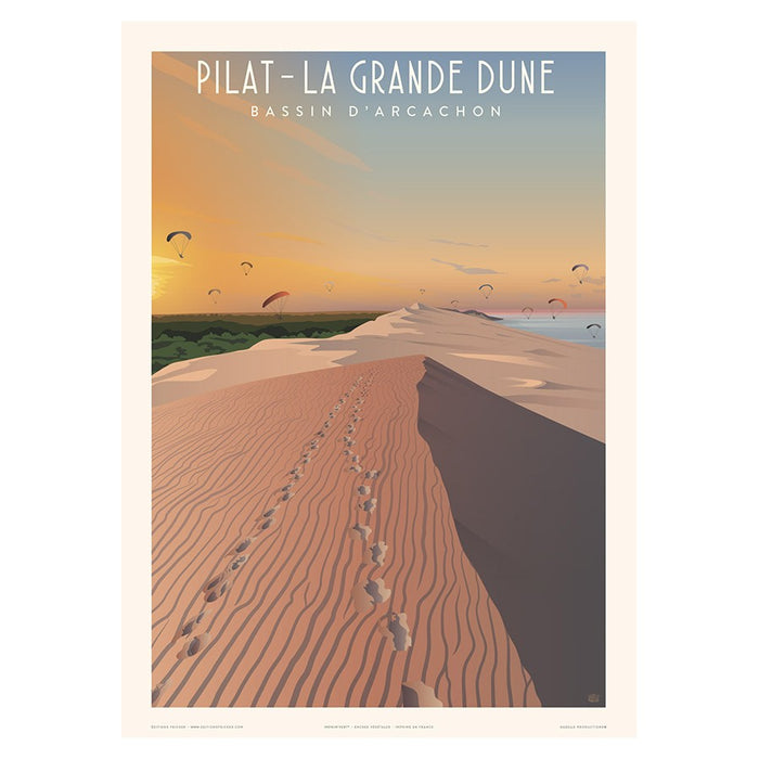 AFFICHE PILAT - LA GRANDE DUNE N°905 ÉDITION FRICKER 50X70