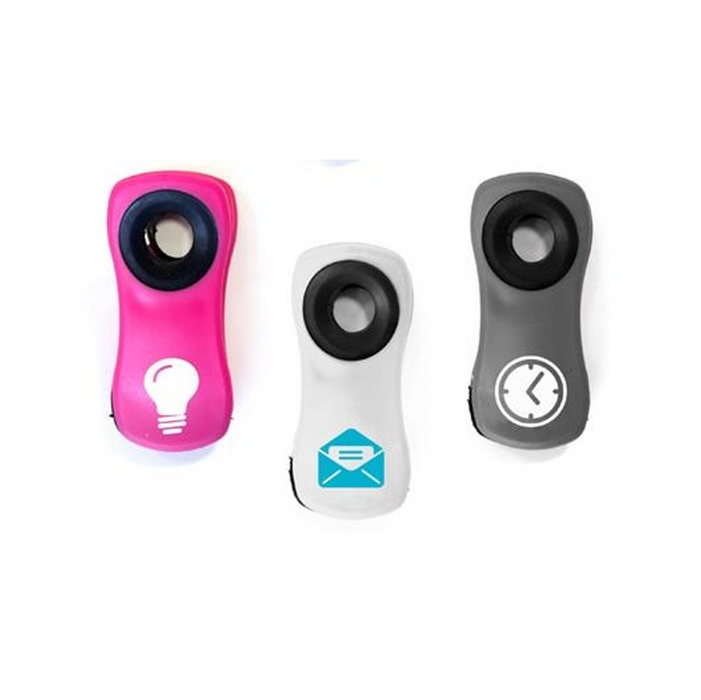 LOT DE 3 PINCES AIMENTÉES POUR FRIGO ROSE BLANC GRIS