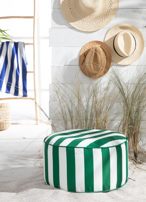POUF SUMMER STRIPE VERT