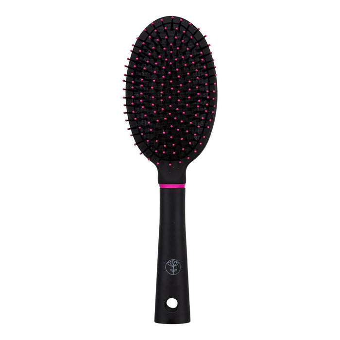 BROSSE A CHEVEUX RONDE NOIR-ROSE