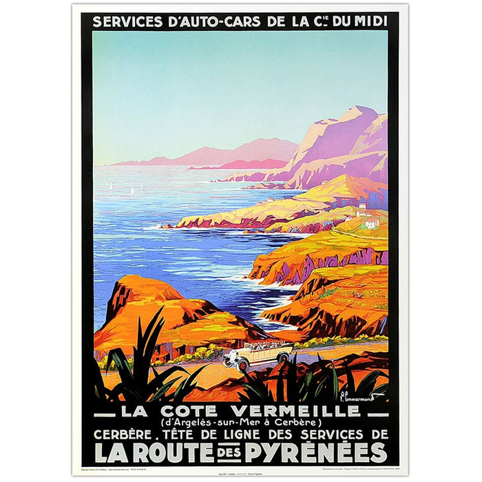 AFFICHE LA CÔTE VERMEILLE N°104 ÉDITION FRICKER 50X70