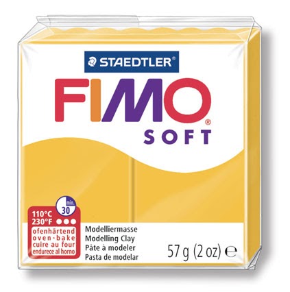 PATE FIMO SOFT JAUNE SOLEIL 57G