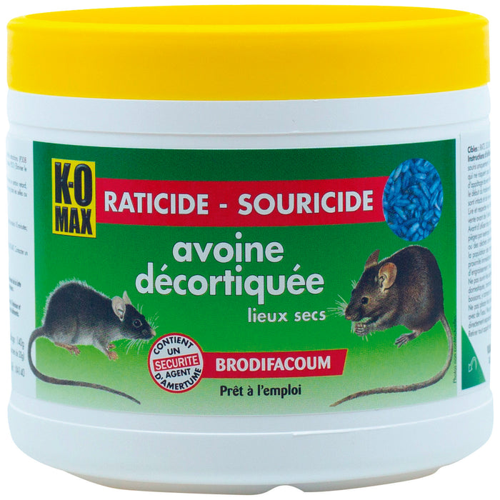 RATICIDE ET SOURICIDE AVOINE 140G