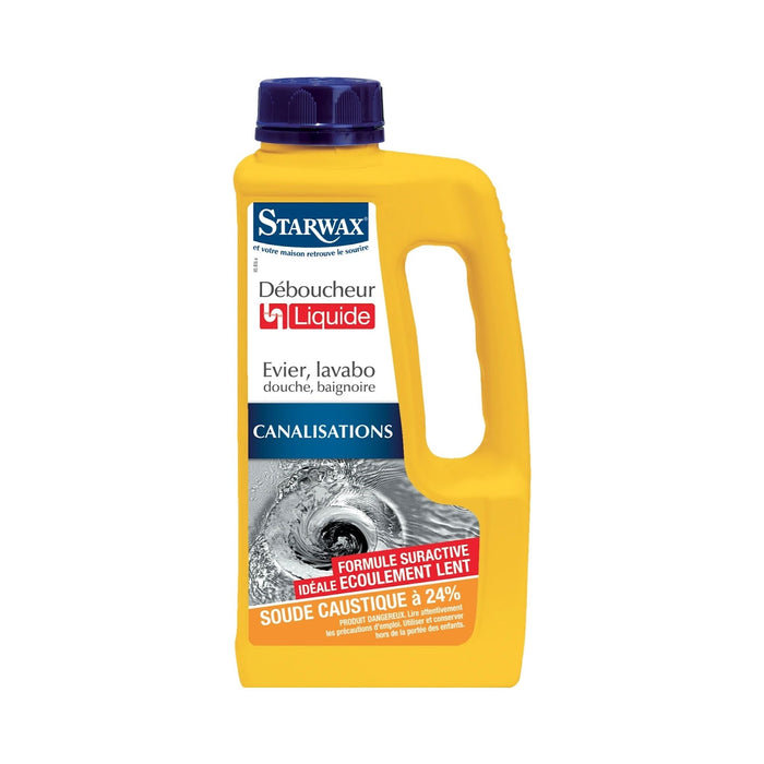 DÉBOUCHEUR LIQUIDE CUISINE/SALLE DE BAIN STARWAX 1L