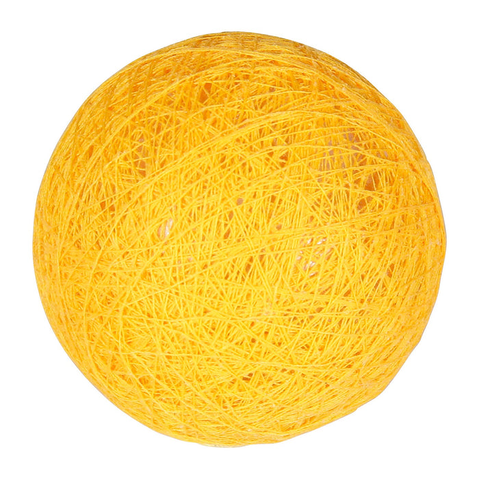 BOULE BOLETTE JAUNE MOUTARDE 6CM