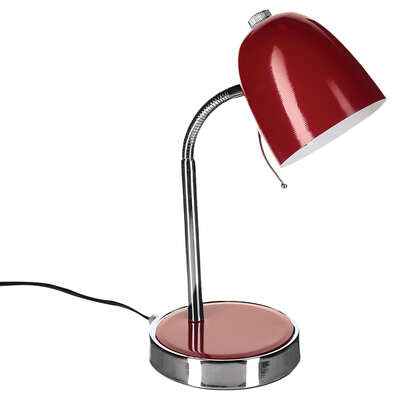LAMPE ARC MÉTAL IZAN ROUGE 35.5CM