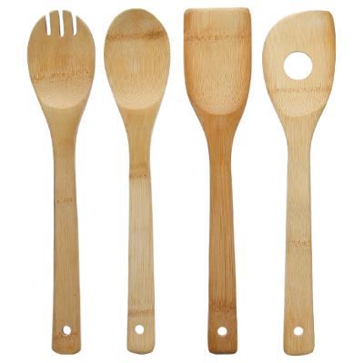 4 USTENSILES BAMBOU NATUREL 30CM
