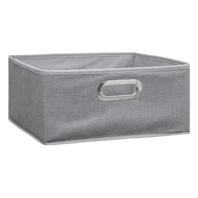 BOITE DE RANGEMENT CHINÉ GRIS CLAIR 31X15