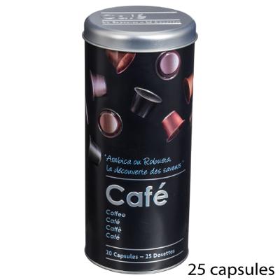 BOITE À CAPSULES RELIEF NOIR