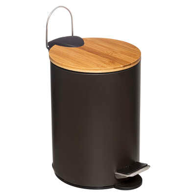 POUBELLE SOFT MODERN CHARBON 3L
