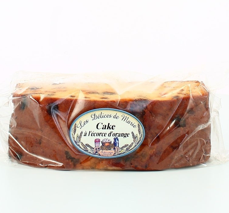 CAKE ARTISANAL AUX ÉCORCES D'ORANGE 350G