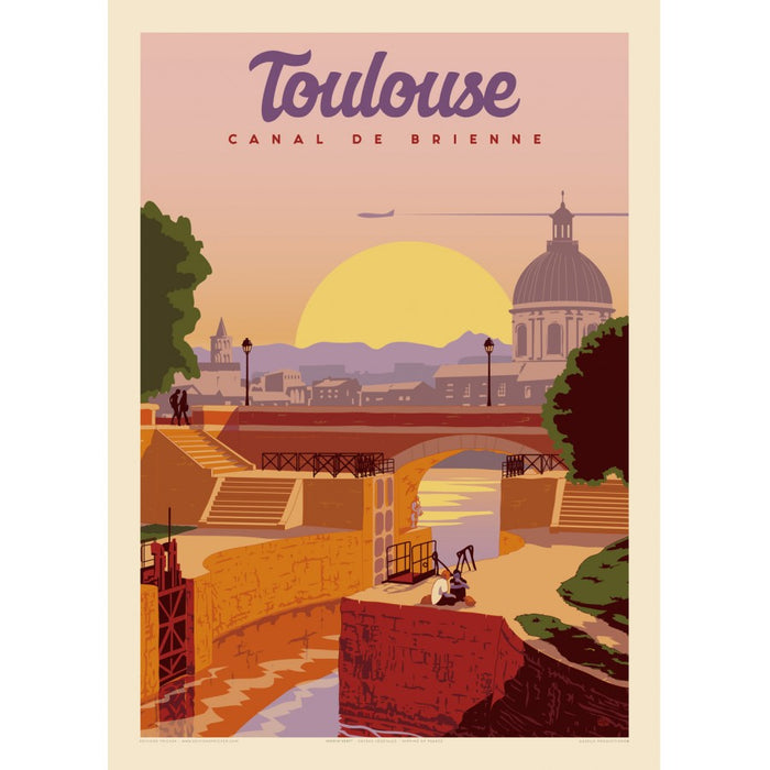 AFFICHE TOULOUSE CANAL DE BRIENNE N°504 ÉDITION FRICKER 50X70