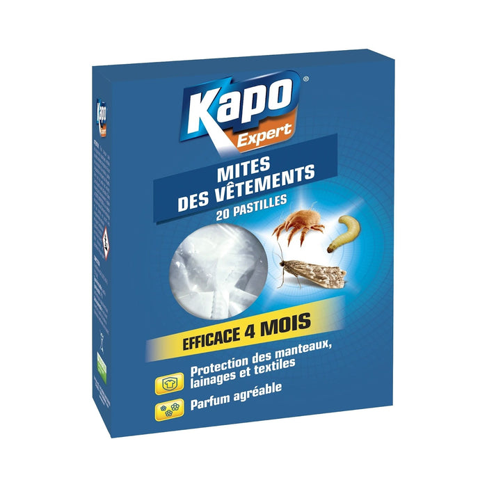 SACHET 20 PASTILLES ANTI-MITES KAPO