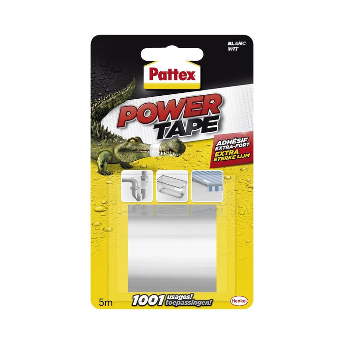 ADHÉSIF POWER TAPE BLANC 5M