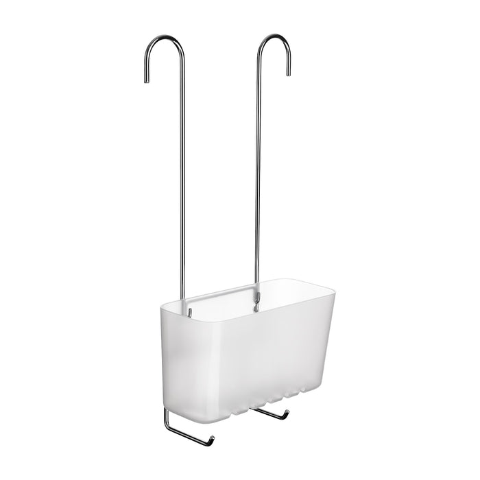 SERVITEUR DE DOUCHE STANDARD CHROMÉ BLANC 40CM