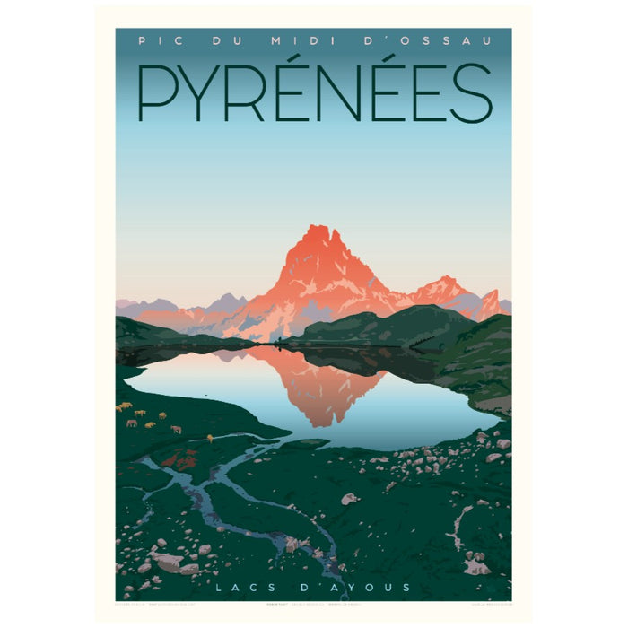 AFFICHE PIC DU MIDI D'OSSAU N°323 ÉDITION FRICKER 50X70