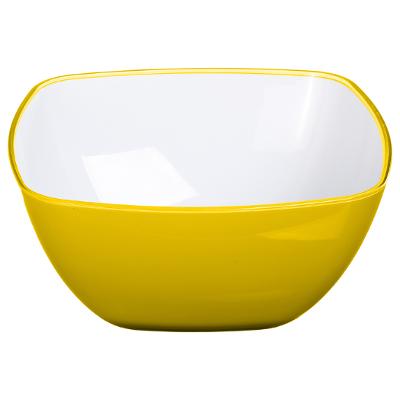 SALADIER CARRÉ JAUNE 19CM