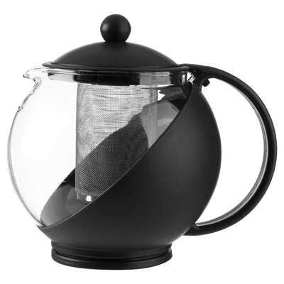 THÉIÈRE VERRE ESSENTIEL NOIRE 1.25L