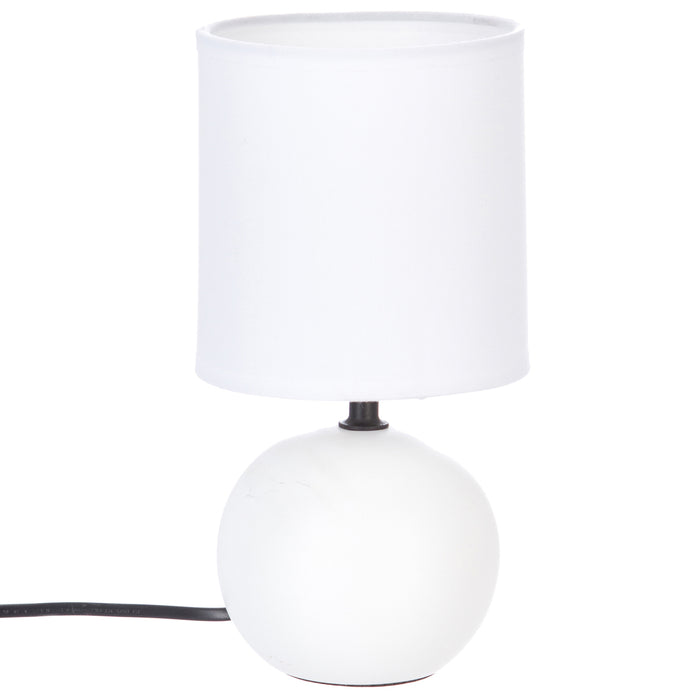 LAMPE BOULE BLANCHE 13X25