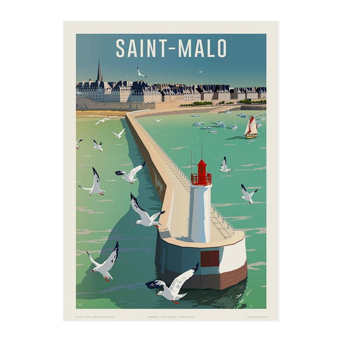 AFFICHE SAINT MALO DES NOIRES N°815 ÉDITION FRICKER 50X70