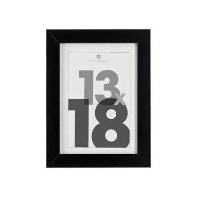 CADRE PHOTO NOIR EVA 13X18