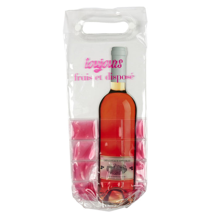 SAC FRAICHEUR POUR BOUTEILLE DE VIN ROSE