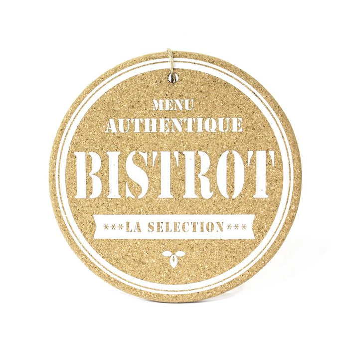 DESSOUS DE PLAT AIMANTÉ EN LIEGE/NOIR 9.30CM