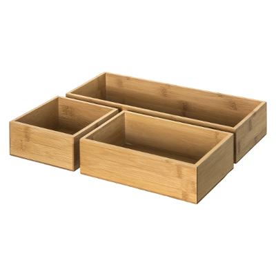 LOT DE 3 ORGANISATEURS COULISSANTS TIDYSMART BAMBOU 38X14.9