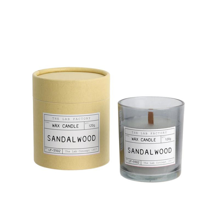 BOUGIE PARFUMÉE MÈCHE BOIS SENTEUR BOIS SANTAL