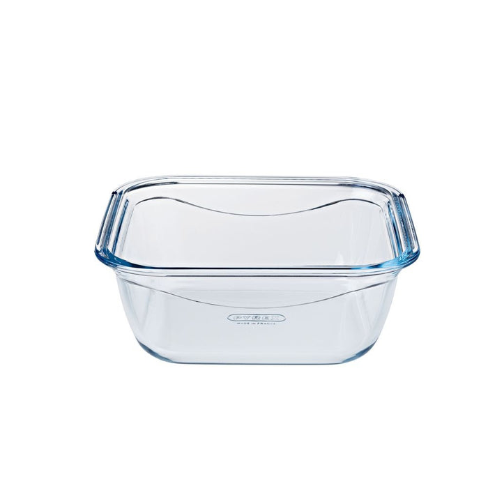 PLAT CARRÉ COOK/GO TRANSPARENT 16CM