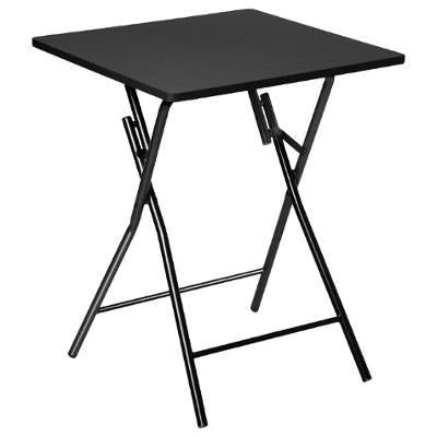 TABLE PLIANTE NOIR 60X60X76