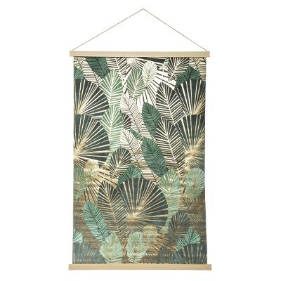 TOILE SUSPENDUE MOTIFS FEUILLES 60X90