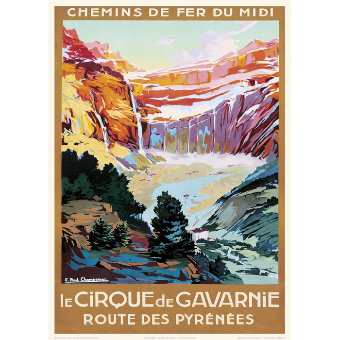 AFFICHE LE CIRQUE DE GAVARNIE N°345 ÉDITION FRICKER 50X70