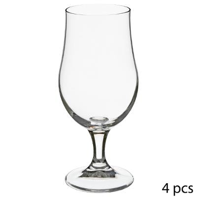 LOT 4 VERRE À BIÈRE SUR PIED 37CL