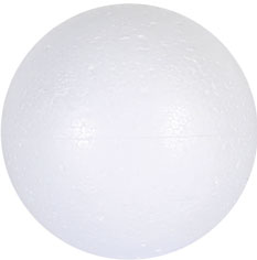 SACHET DE 100 BOULES EN POLYSTYRENE 3CM