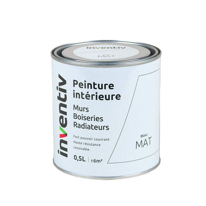 PEINTURE MULTISUPPORTS BLANC MAT 0.5L