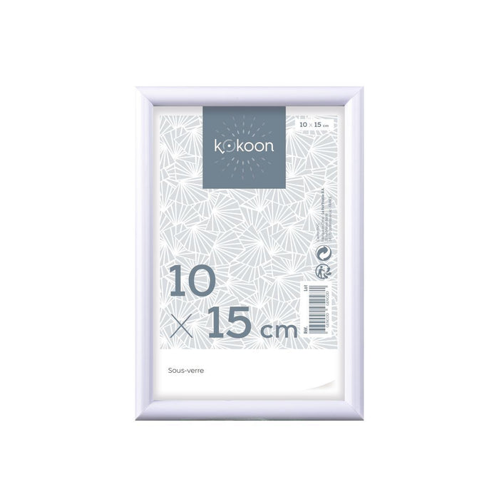 CADRE PVC BLANC 10X15CM