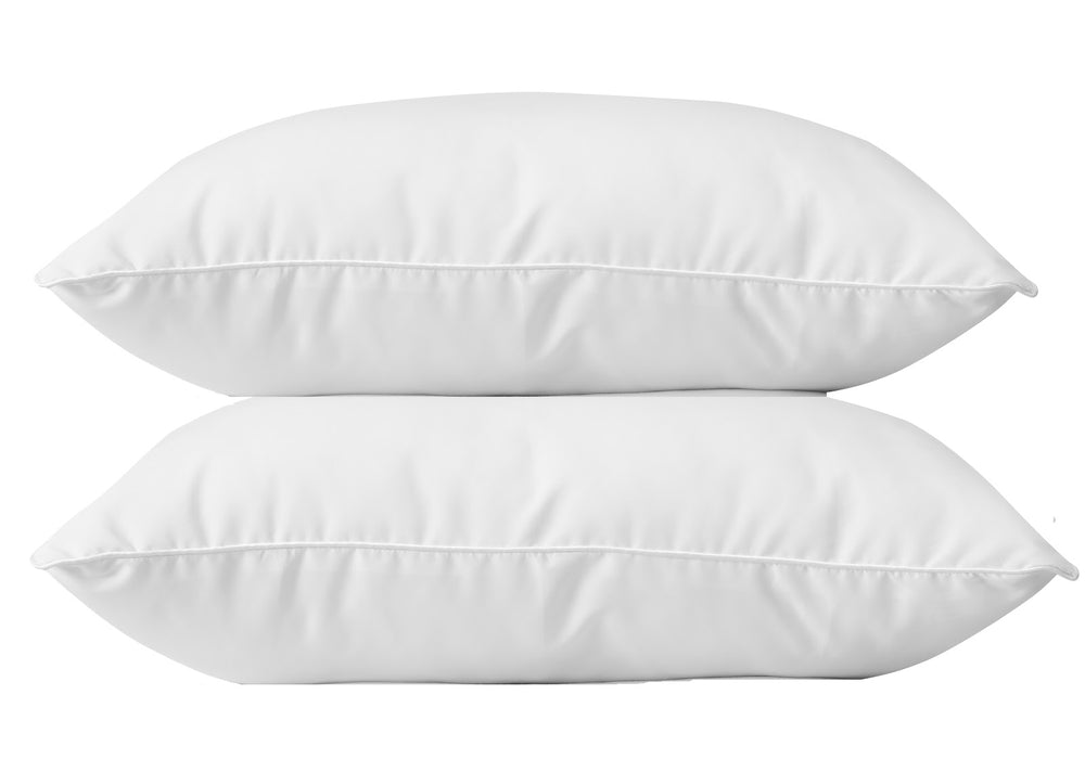 LOT 2 OREILLERS SOUPLESSE BLANC LESTRA 65X65