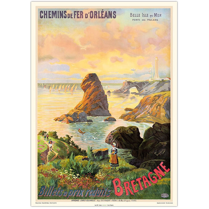 AFFICHE BRETAGNE N°802 ÉDITION FRICKER 50X70