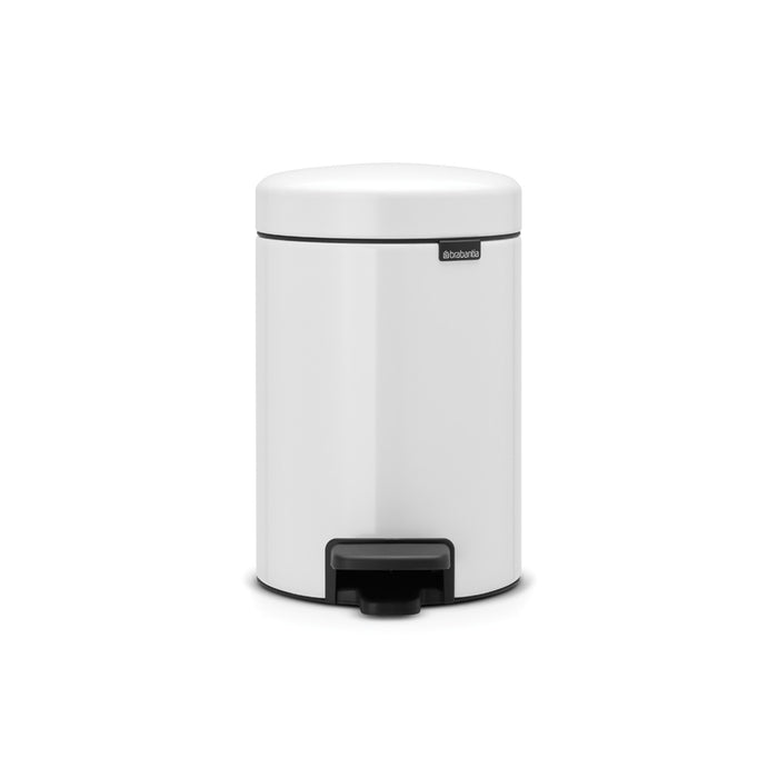 POUBELLE À PÉDALE BRABANTIA NEWLCON BLANCHE 3L